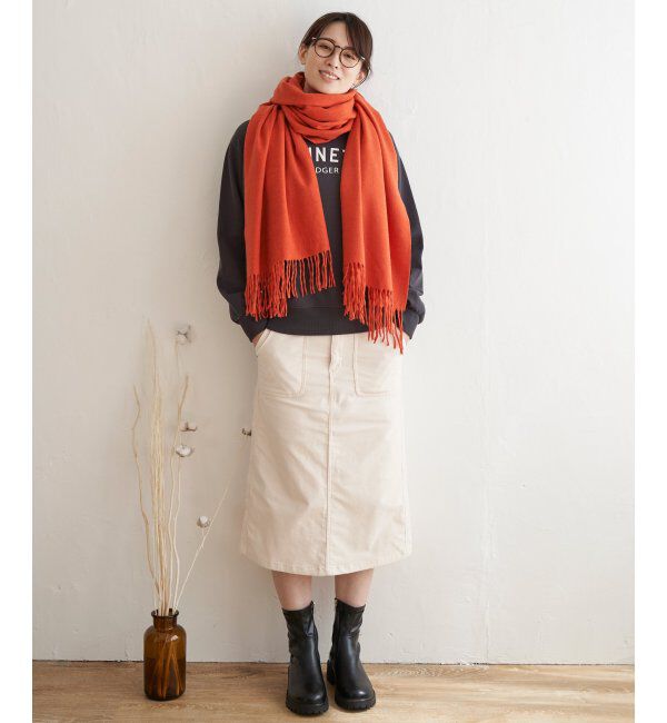 ikka「カシミヤタッチカラーマフラー」|マフラー|