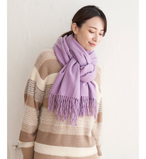 ikka「カシミヤタッチカラーマフラー」|マフラー|