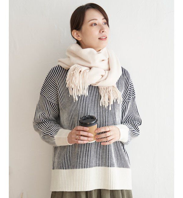 ikka「カシミヤタッチカラーマフラー」|マフラー|