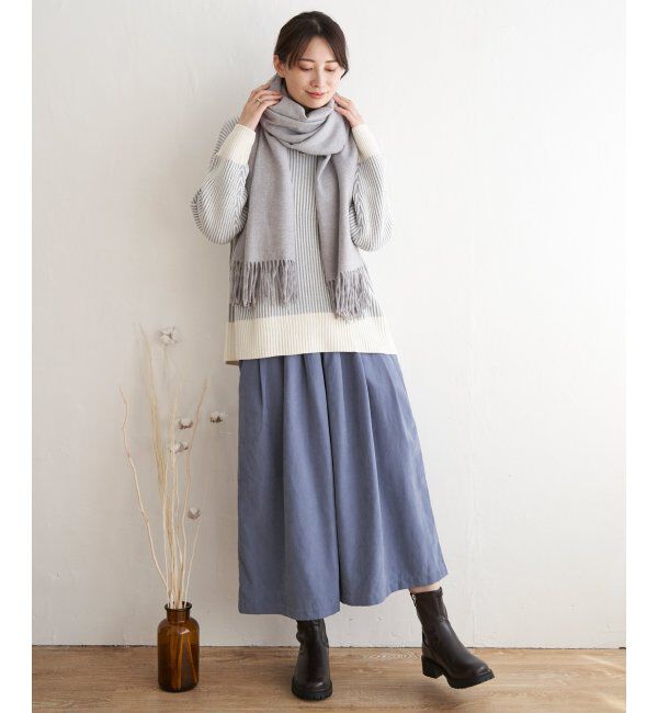 ikka「カシミヤタッチカラーマフラー」|マフラー|