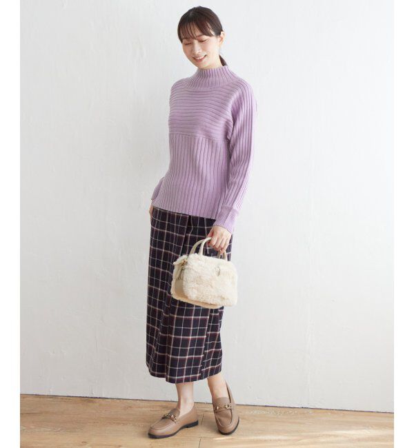 ikka「7Gワイドリブ切り替えプルオーバー」|プルオーバー|