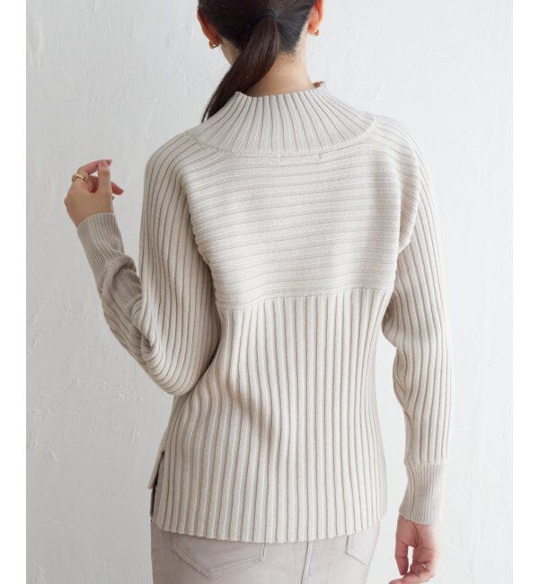 ikka「7Gワイドリブ切り替えプルオーバー」|プルオーバー|