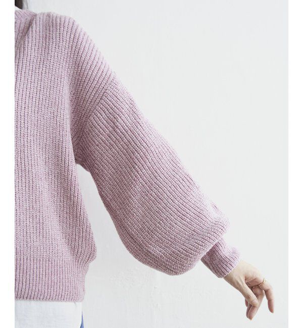 ikka「太畦モールニット」|プルオーバー|