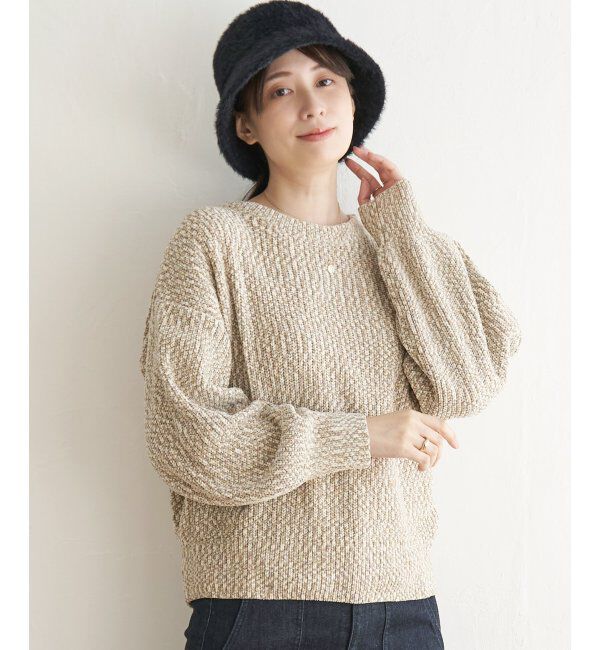 ikka「太畦モールニット」|プルオーバー|