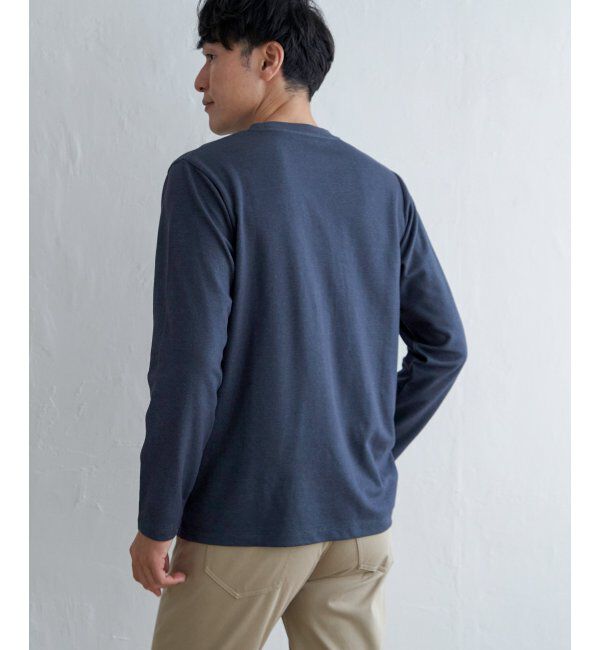 ikka「ライトダンボールダブルフェイスロンT」|Tシャツ・カットソー|