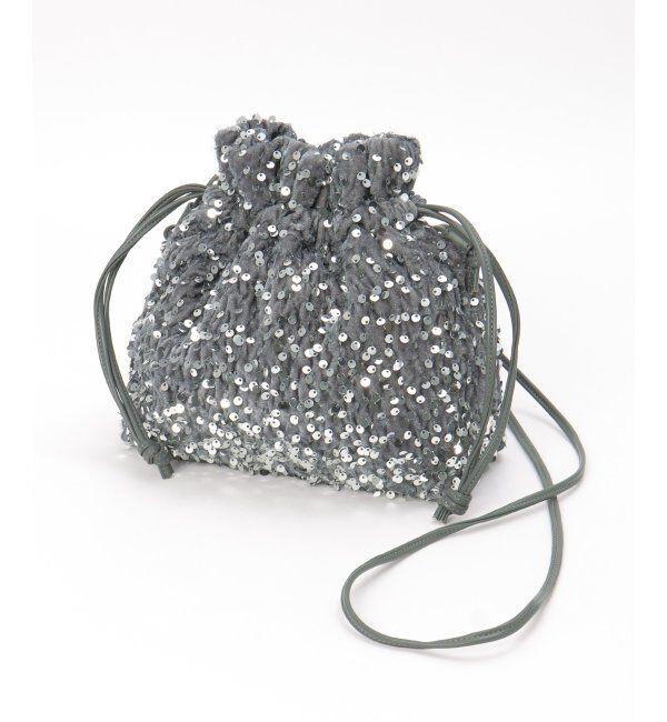 ikka「スパンコール巾着ショルダーバッグ」|その他|