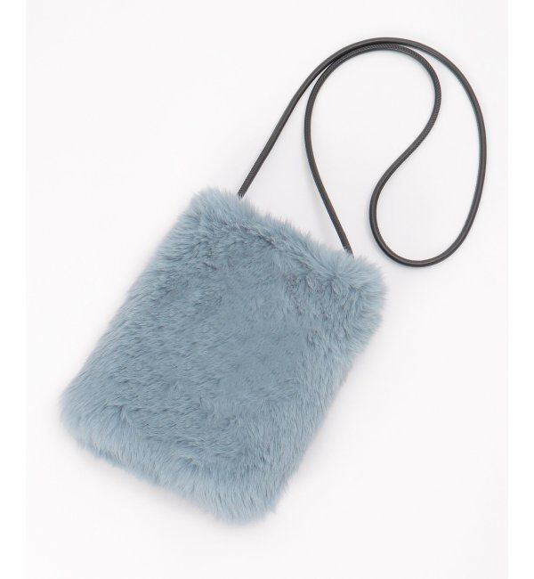 ikka「エコファーミニショルダーバッグ」|その他|ブルー