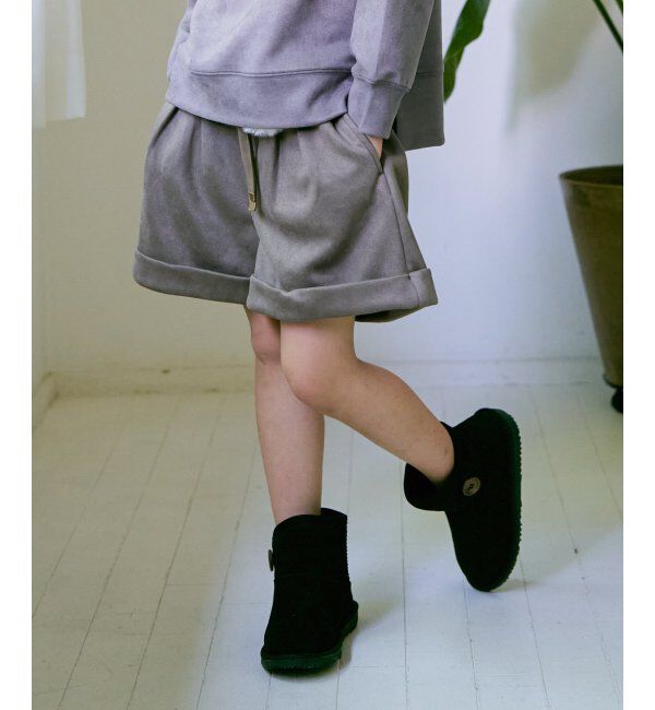 ikka kids「フェイクスエードポンポン付きハーフパンツ（120~160cm）」|その他|