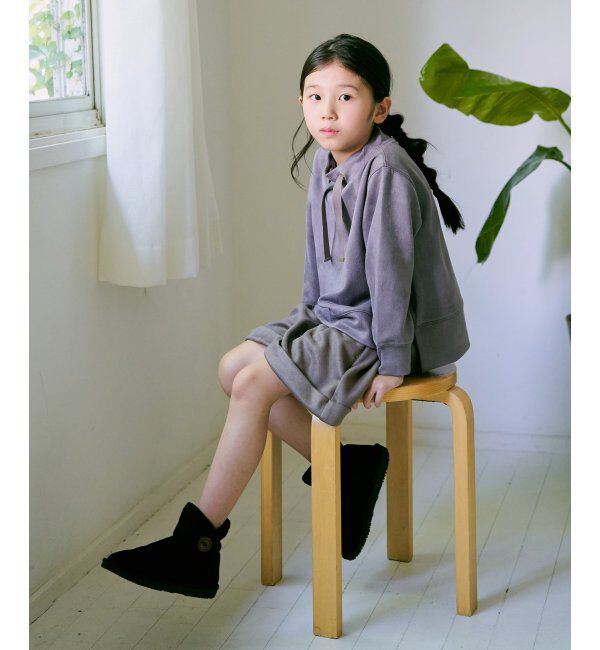 ikka kids「フェイクスエードポンポン付きハーフパンツ（120~160cm）」|その他|