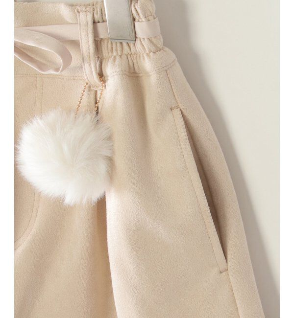 ikka kids「フェイクスエードポンポン付きハーフパンツ（120~160cm）」|その他|