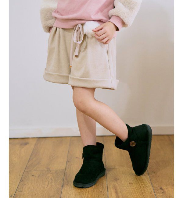 ikka kids「フェイクスエードポンポン付きハーフパンツ（120~160cm）」|その他|