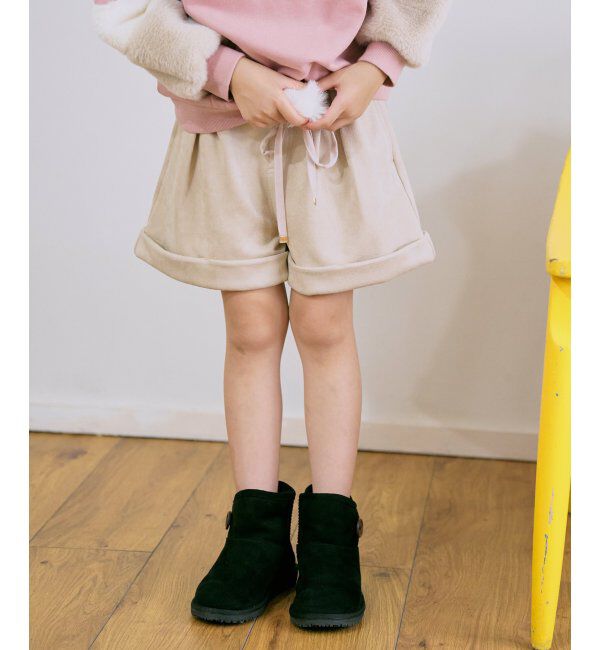 ikka kids「フェイクスエードポンポン付きハーフパンツ（120~160cm）」|その他|