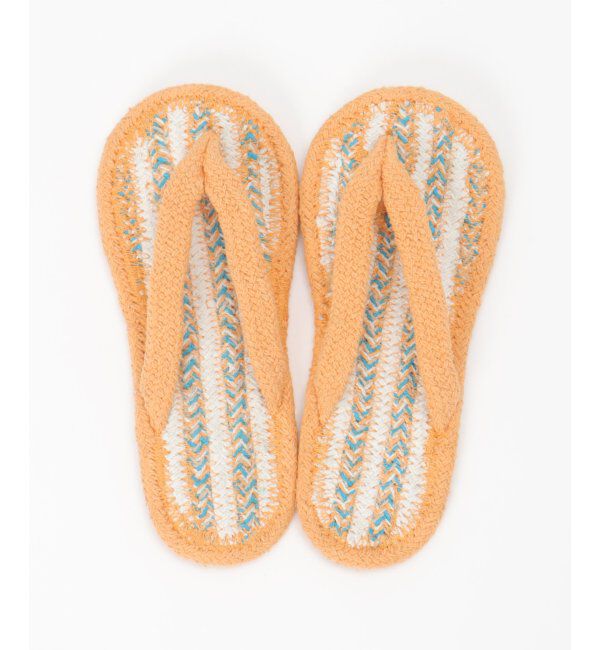 Lbc with Life「ヘリンボーン柄コットンサンダル」|ルームシューズ|