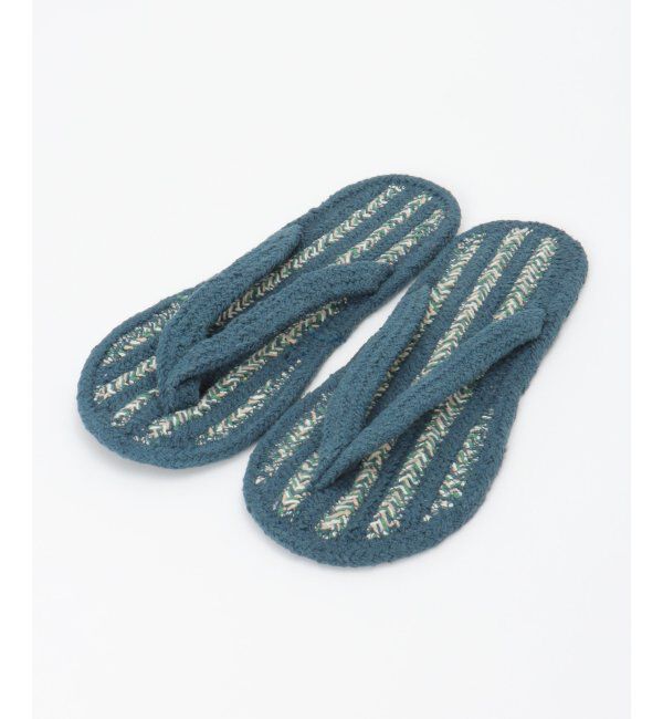 Lbc with Life「ヘリンボーン柄コットンサンダル」|ルームシューズ|