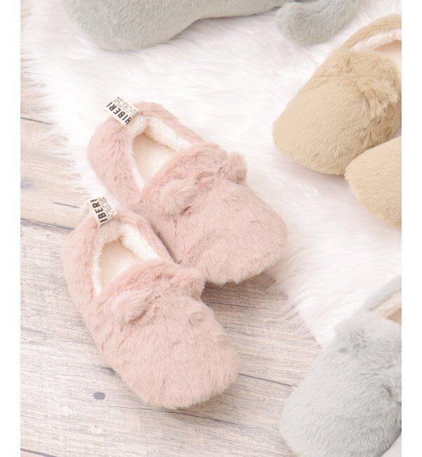 Lbc with Life「HIBERNATION スリッパ 25」|ルームシューズ|ピンク