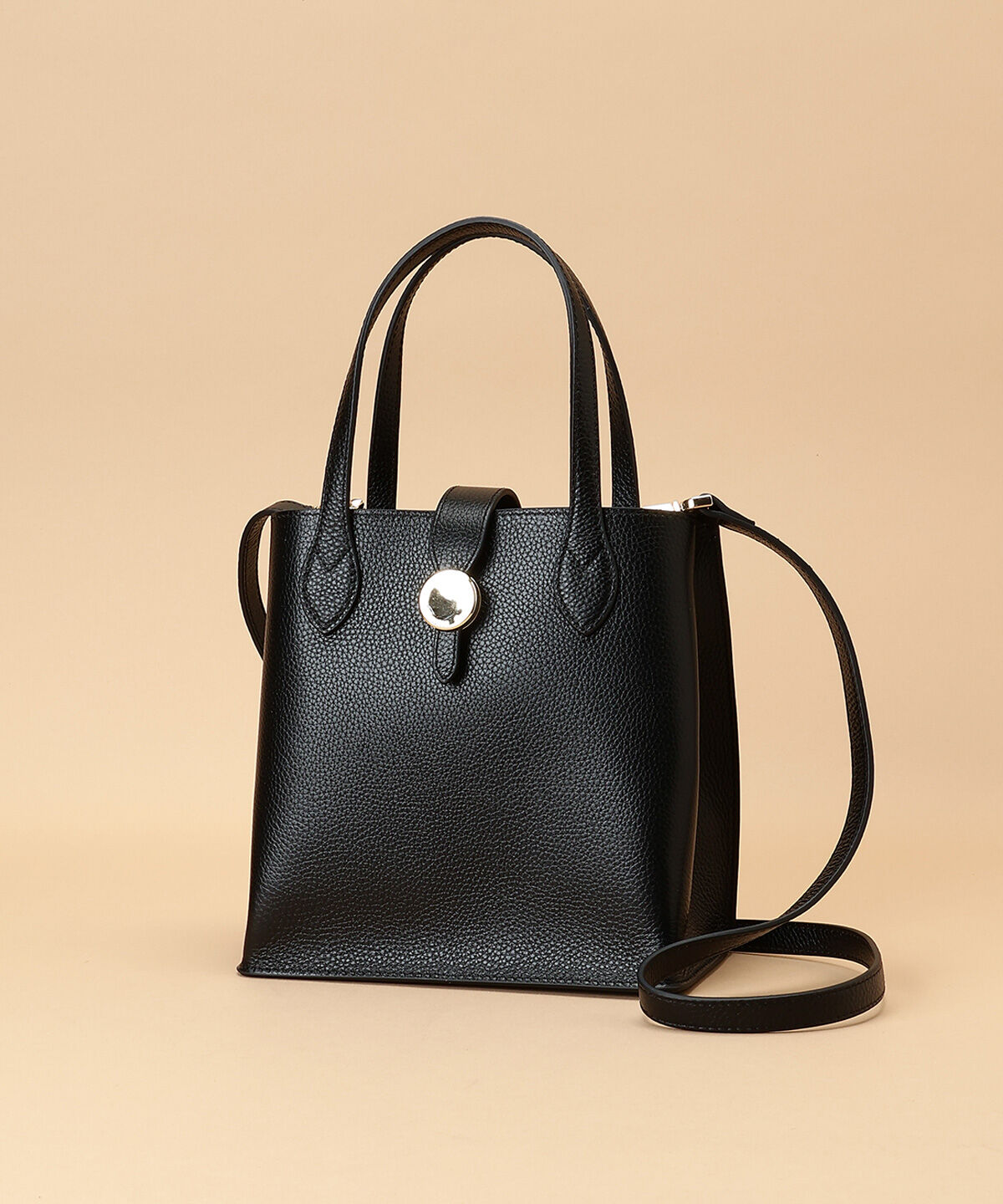 Samantha Thavasa「サークルモチーフスクエアレザートートバッグ 小サイズ」|トートバッグ|