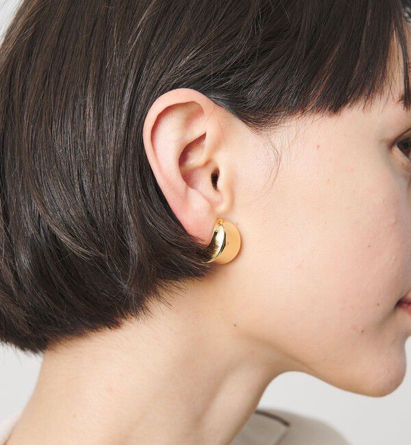UNITED ARROWS「Jシェイプ  イヤリング」|イヤリング|GOLD