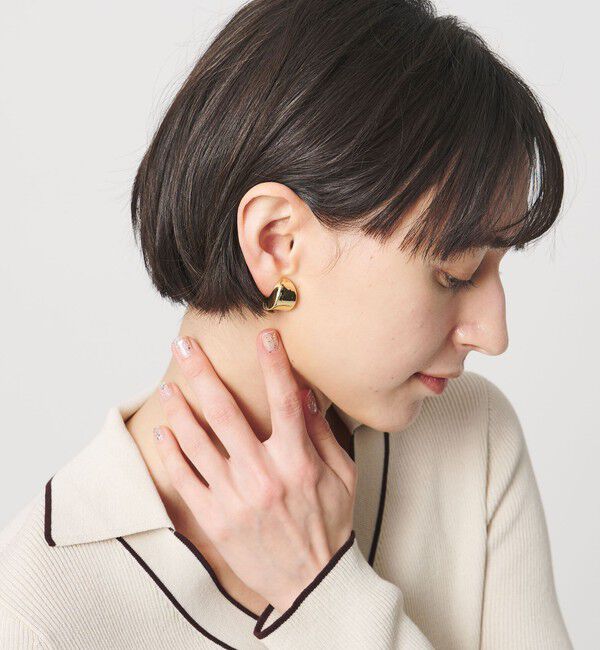 UNITED ARROWS「Jシェイプ  イヤリング」|イヤリング|