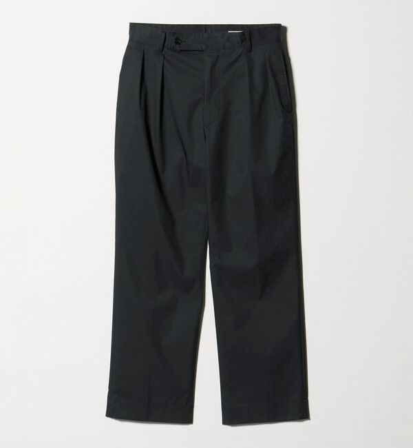 UNITED ARROWS「スムース タイプライター 2プリーツ リラックス トラウザース」|チノ|