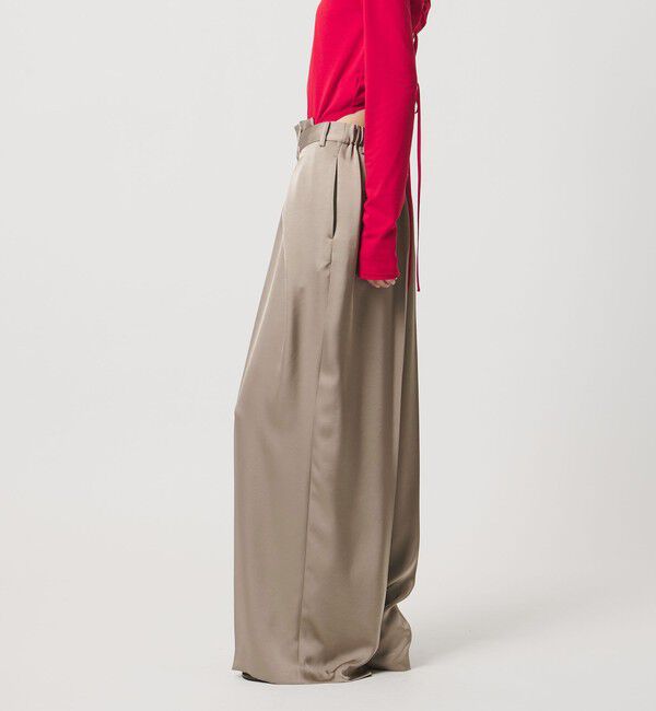 AEWEN MATOPH「＜AEWEN MATOPH＞サテンインタックパンツ ‐ ウォッシャブル - 」|その他|