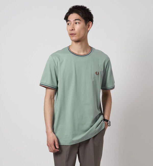 UNITED ARROWS green label relaxing「＜FRED PERRY＞ツインティップ Tシャツ」|Tシャツ・カットソー|LIME