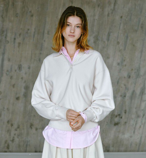 UNITED ARROWS green label relaxing「ポロカラー スウェット」|スウェット・ジャージ|NATURAL