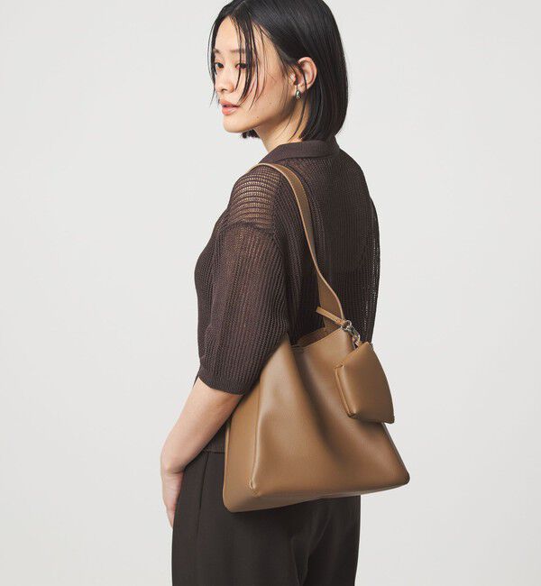 UNITED ARROWS green label relaxing「ワンハンドル チャームバッグ」|ショルダー・メッセンジャー|MD.BROWN