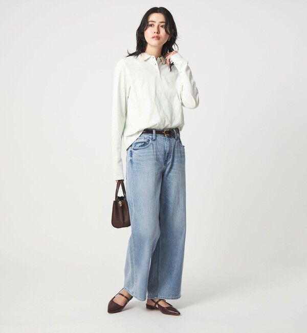 UNITED ARROWS green label relaxing「【別注】＜Healthy DENIM＞ストレート ワイド デニムパンツ ミッドライズ 」|デニム|