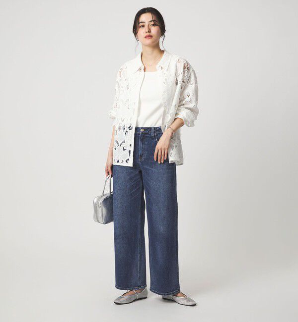 UNITED ARROWS green label relaxing「【別注】＜Healthy DENIM＞ストレート ワイド デニムパンツ ミッドライズ 」|デニム|