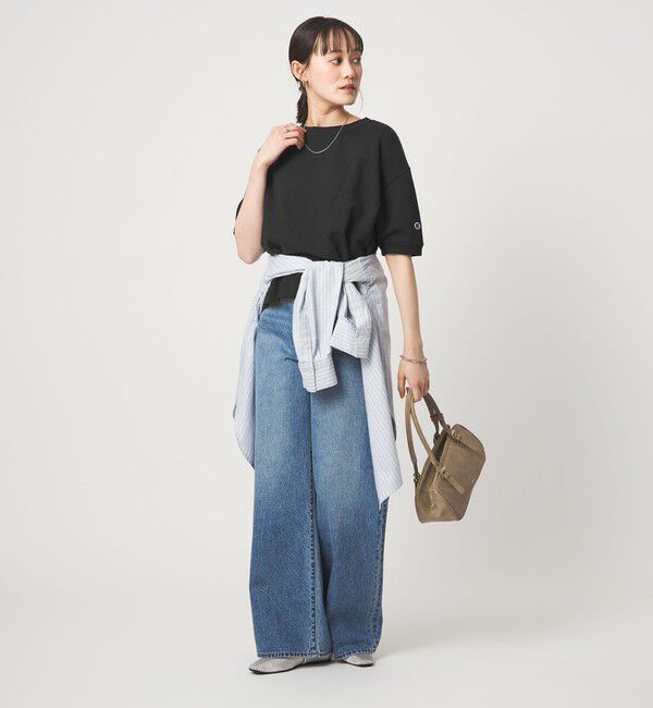 UNITED ARROWS green label relaxing「【別注】＜Champion＞5分袖 スウェット プルオーバー」|Tシャツ・カットソー|