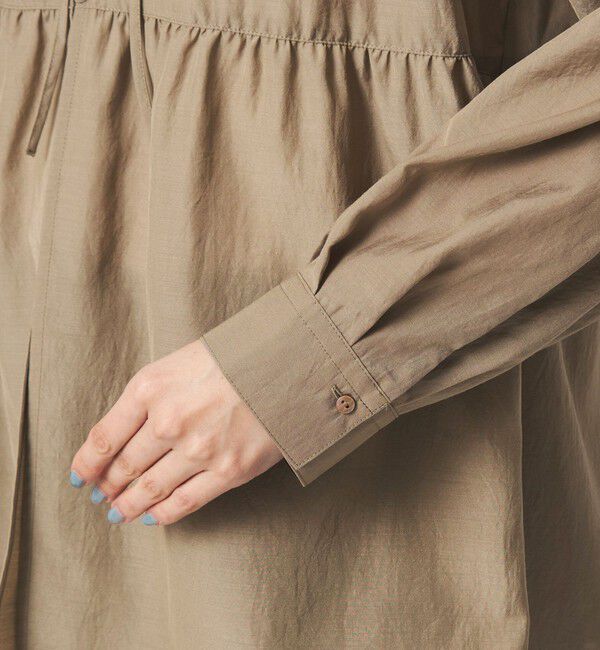 UNITED ARROWS green label relaxing「ボリューム ギャザー ハオリ ブラウス UVカット 接触冷感」|シャツ・ブラウス|