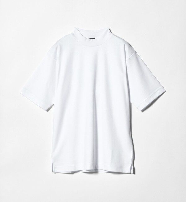 UNITED ARROWS green label relaxing「オーガニックコットン ポンチ モックネック Tシャツ -接触冷感-」|Tシャツ・カットソー|