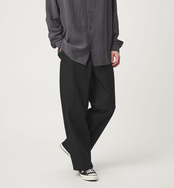 UNITED ARROWS green label relaxing「コットン ナイロン バレル ワイド イージーパンツ W4」|その他|