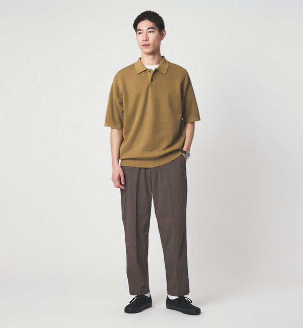 UNITED ARROWS green label relaxing「BREEZY ペーパー 半袖 ポロシャツ -ハンドウォッシャブル・抗菌・通気性-」|ポロシャツ|