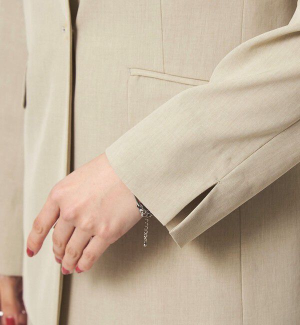 UNITED ARROWS green label relaxing「［size SHORTあり］サラフール ノーラペル ジャケット ストレッチ 接触冷感 UVカット」|ノーカラージャケット|