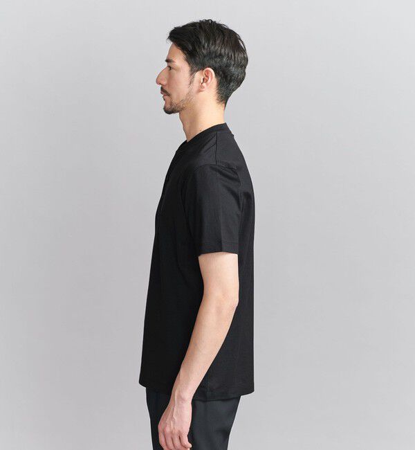 BEAUTY&YOUTH UNITED ARROWS「【WEB限定 WARDROBE SMART】クリア  ガスコットン ヘンリーネック カットソー【抗菌・防臭】」|Tシャツ・カットソー|