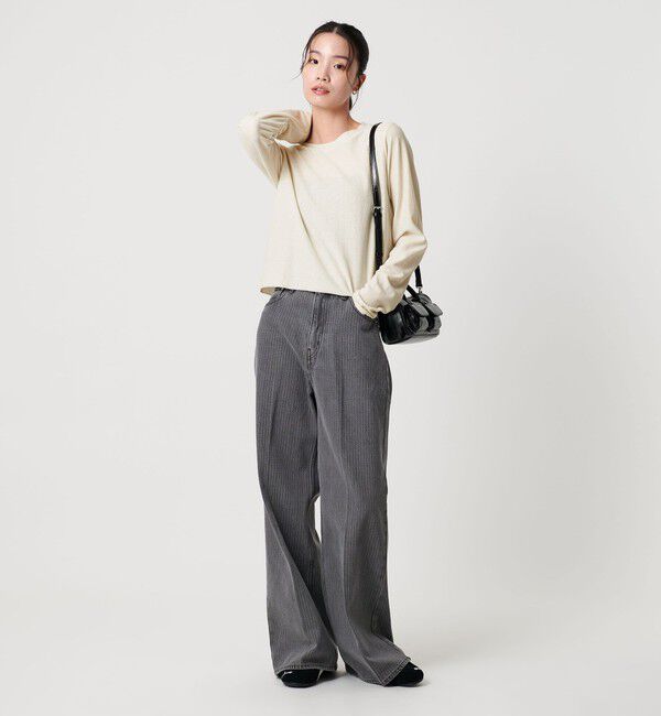 BEAUTY&YOUTH UNITED ARROWS「コットンポリエステル ラメロングスリーブカットソー」|Tシャツ・カットソー|