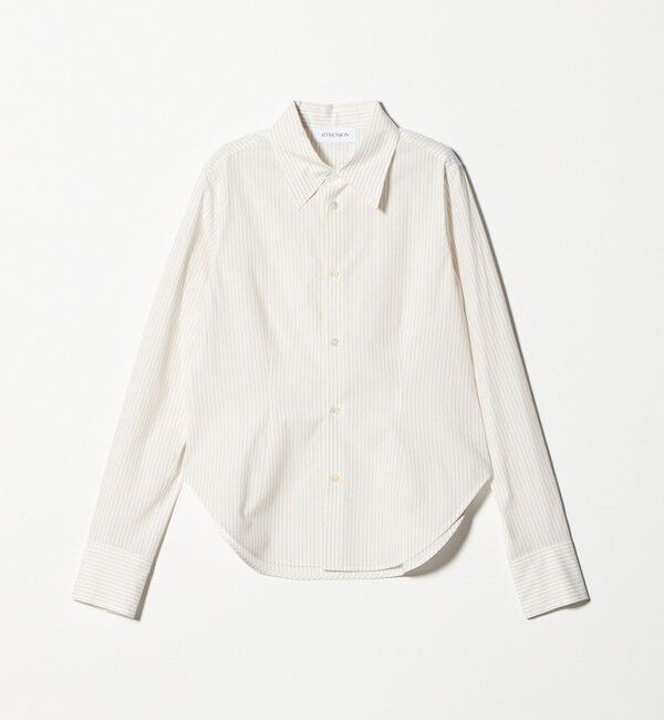 ATTISESSION「＜ATTISESSION＞コットン ストライプ スリム シャツ」|シャツ・ブラウス|