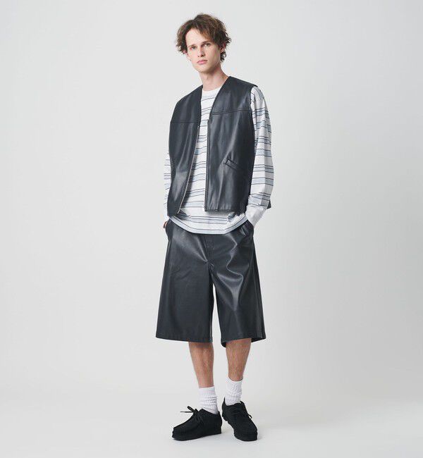 California General Store「＜CGS.＞レザー ライク ワーク ベスト」|ベスト・ジレ|