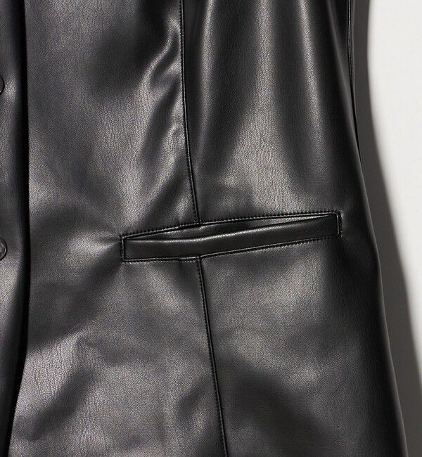 BEAUTY&YOUTH UNITED ARROWS「レザーライク ベスト」|ベスト・ジレ|