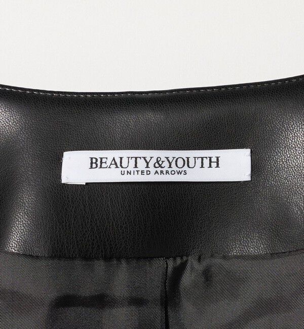 BEAUTY&YOUTH UNITED ARROWS「レザーライク ベスト」|ベスト・ジレ|