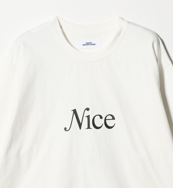 NICE WEATHER「＜NICE WEATHER＞シグネチャーロゴ ロングスリーブTシャツ」|Tシャツ・カットソー|
