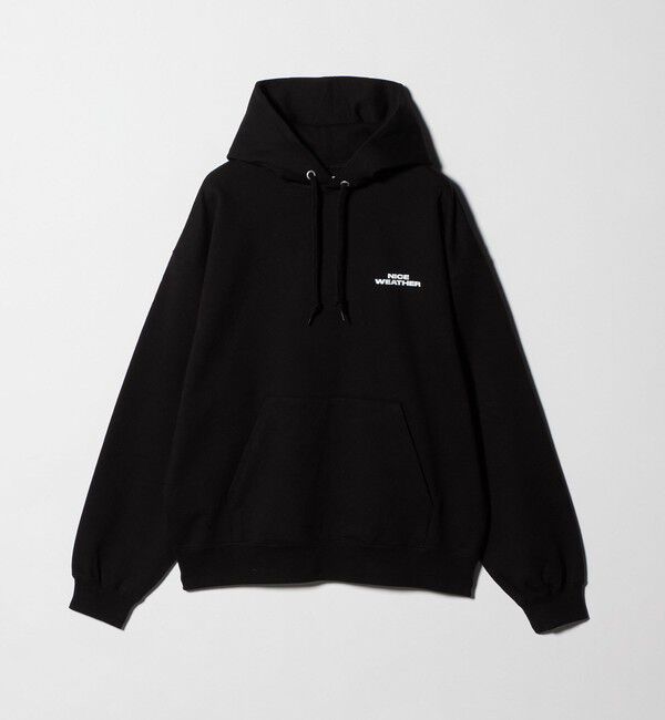 NICE WEATHER「＜NICE WEATHER＞スウェットフーディ」|パーカー|BLACK