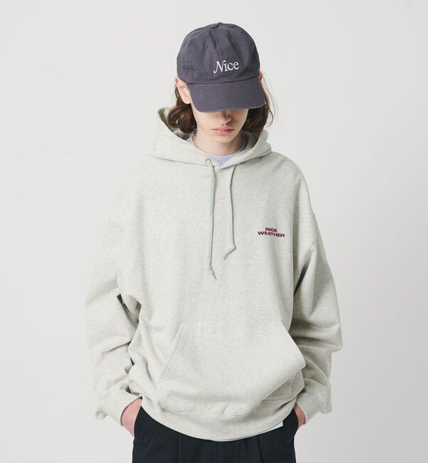 NICE WEATHER「＜NICE WEATHER＞スウェットフーディ」|パーカー|LT.GRAY