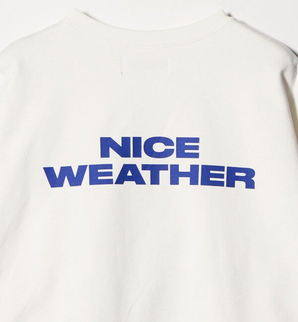 NICE WEATHER「＜NICE WEATHER＞ロゴ クルーネック スウェットプルオーバー」|Tシャツ・カットソー|