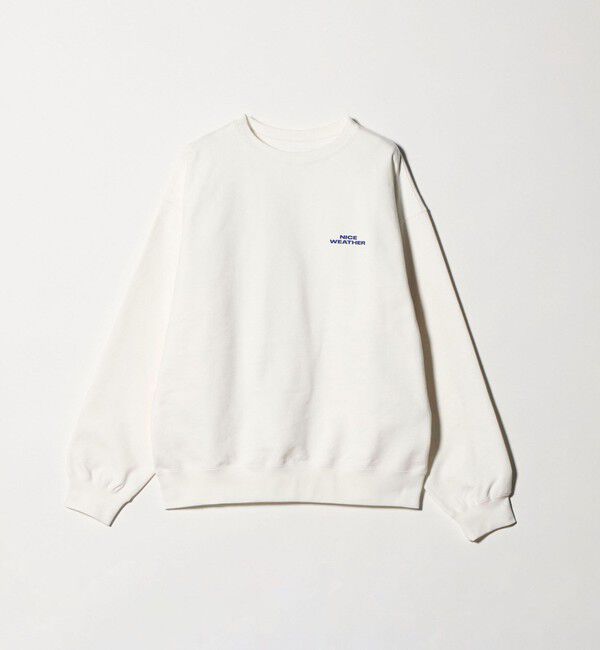 NICE WEATHER「＜NICE WEATHER＞ロゴ クルーネック スウェットプルオーバー」|Tシャツ・カットソー|