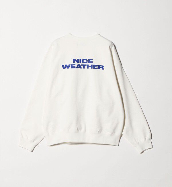 NICE WEATHER「＜NICE WEATHER＞ロゴ クルーネック スウェットプルオーバー」|Tシャツ・カットソー|