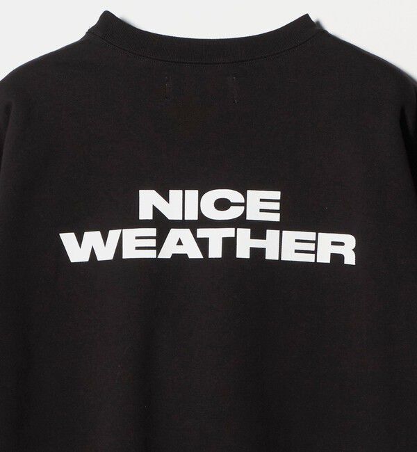 NICE WEATHER「＜NICE WEATHER＞ロゴ クルーネック スウェットプルオーバー」|Tシャツ・カットソー|