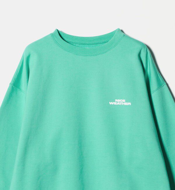NICE WEATHER「＜NICE WEATHER＞ロゴ クルーネック スウェットプルオーバー」|Tシャツ・カットソー|