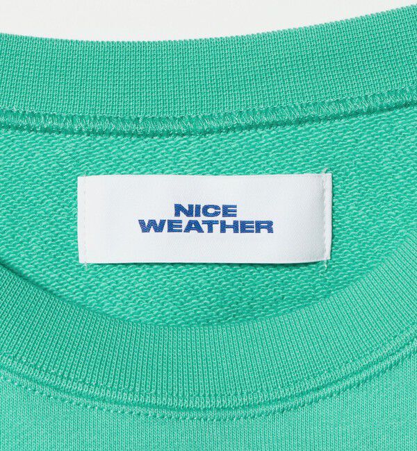 NICE WEATHER「＜NICE WEATHER＞ロゴ クルーネック スウェットプルオーバー」|Tシャツ・カットソー|